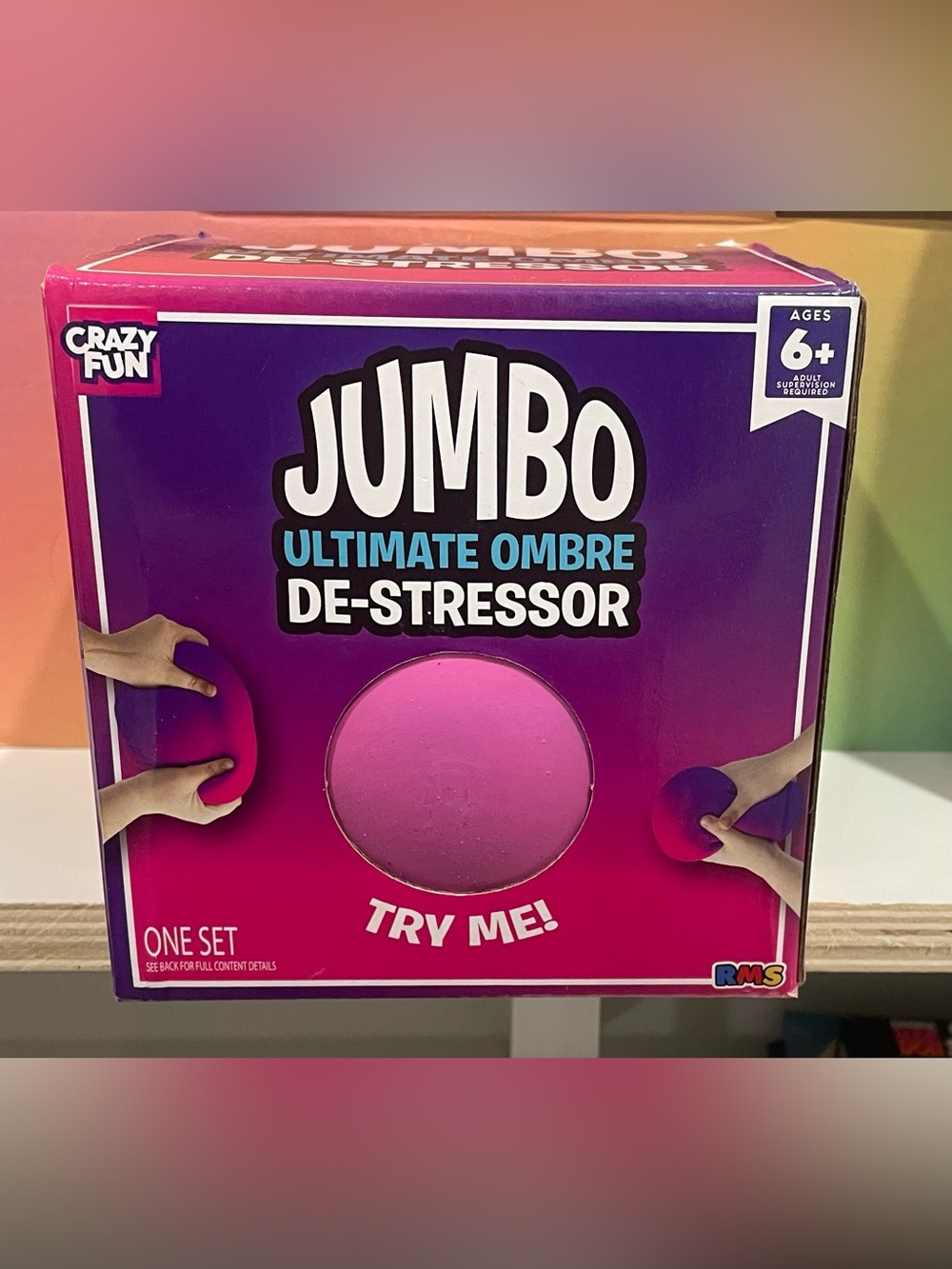 RMS Jumbo Squishy Ultimate Ombre De-Stressor - Pink